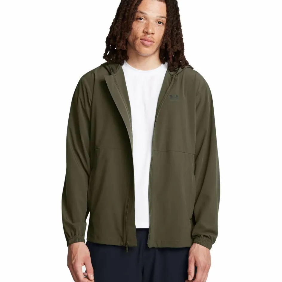 Under Armour Trainingsjack* Vibe Woven trainingsjack heren marine OD green black
