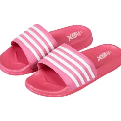 XQ Badslippers|Slippers*000125994005 slippers dames fuchsia white