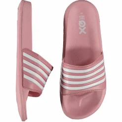 XQ Badslippers|Slippers*000125994005 slippers dames pink white