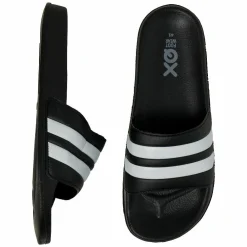 XQ Badslippers|Slippers*000121994002 slippers heren black white