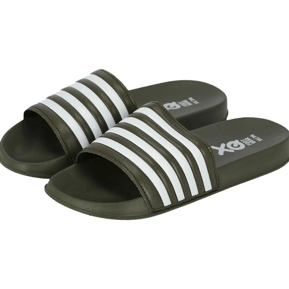XQ Badslippers|Slippers*000133894006 slippers junior teens green white