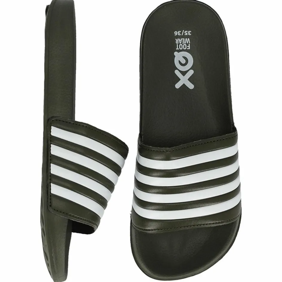 XQ Badslippers|Slippers*000133894006 slippers junior teens green white