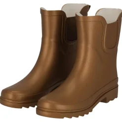 XQ Regenkleding & -Laarzen*Chelsea regenlaarzen dames bronze metallic