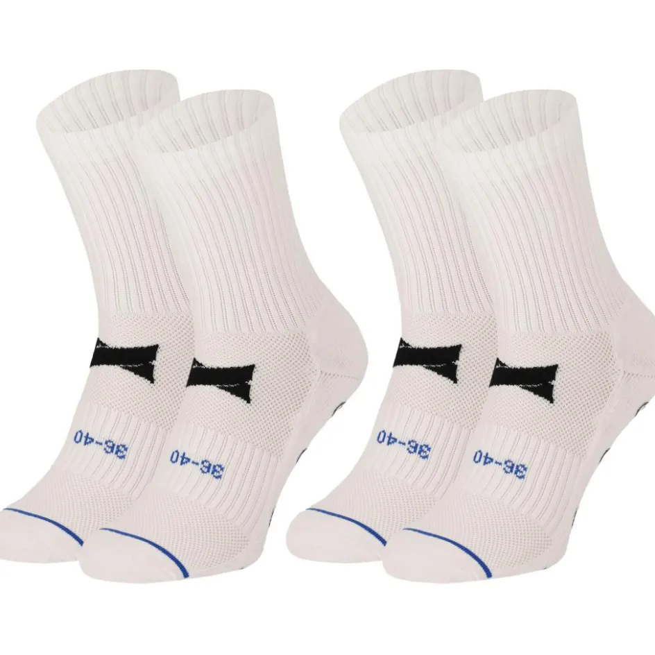 Xtreme Sockswear Voetbalkleding* Grip voetbalsokken white 2-pack