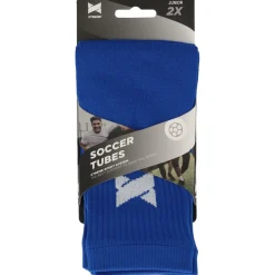 Xtreme Sockswear Scheenbeschermers Voetbal* Pro Footless Soccer sleeves kobalt blue 2-pack