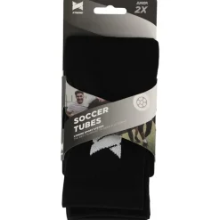 Xtreme Sockswear Scheenbeschermers Voetbal* Pro Footless Soccer sleeves black 2-pack