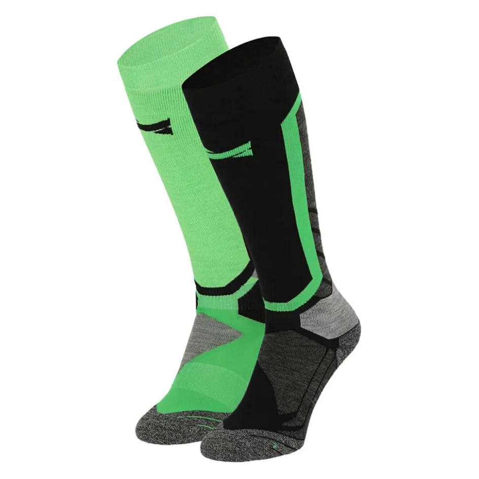Xtreme Sockswear Skisokken|Snowboardsokken* snowboardsokken heren multi green 2-pack