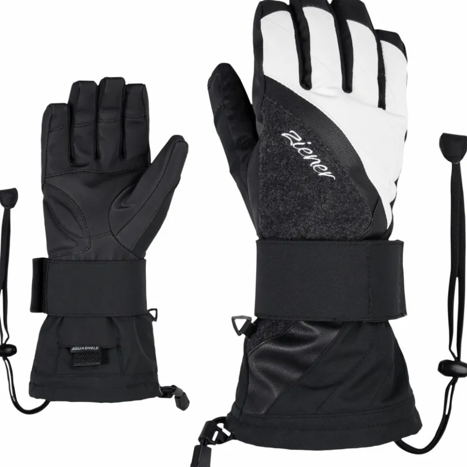 Ziener Handschoenen & Wanten|Wintersport*MILANA AS handschoenen dames black structure white